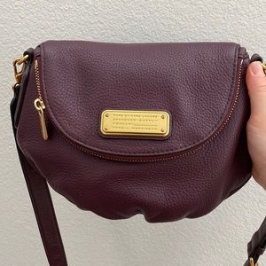 Marc by Marc Jacobs plum leather crossbody
